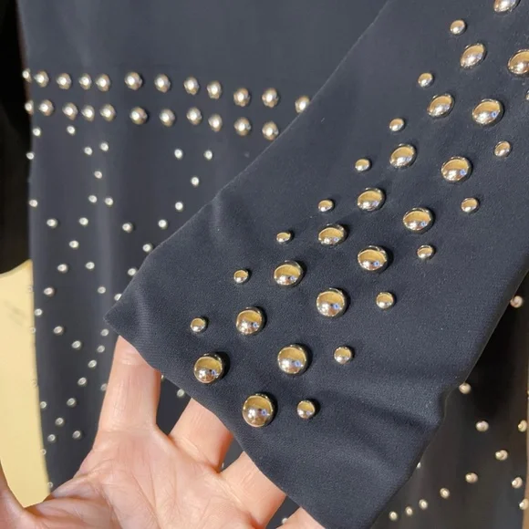 A.L.C Black Dress with metal button Details - Picture 10 of 15